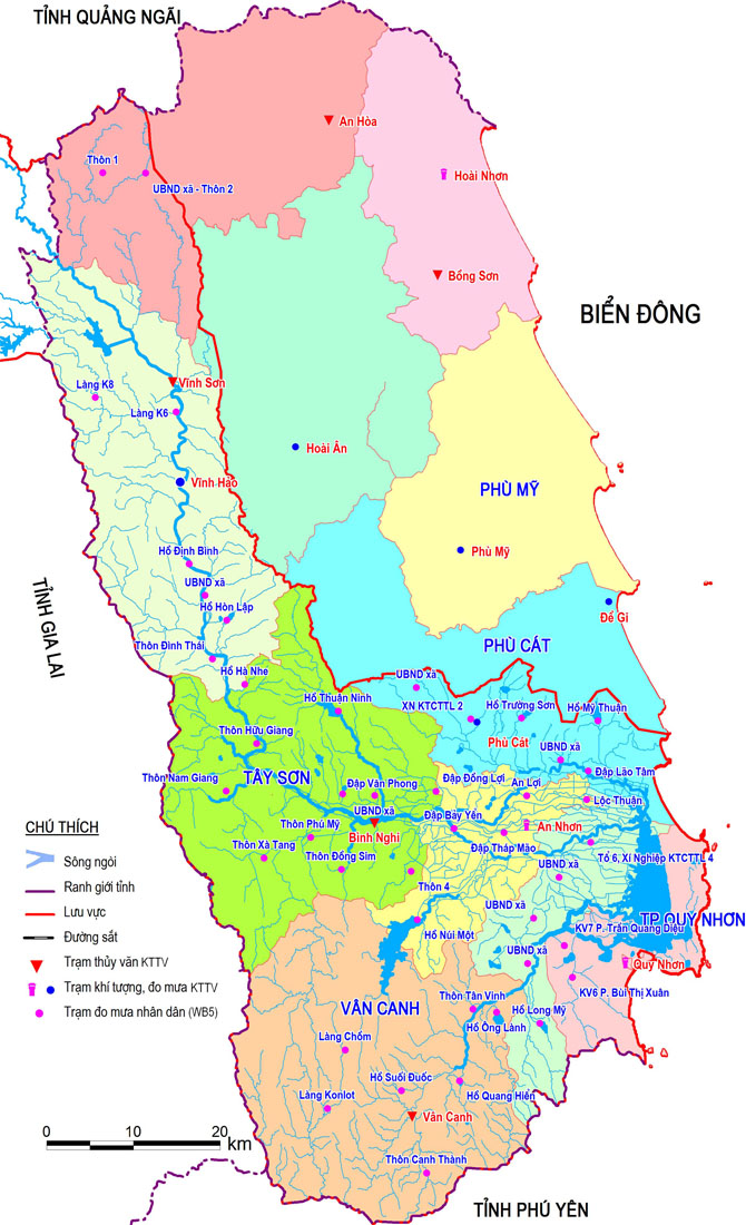 bản đồ du lịch Tỉnh Bình Định
