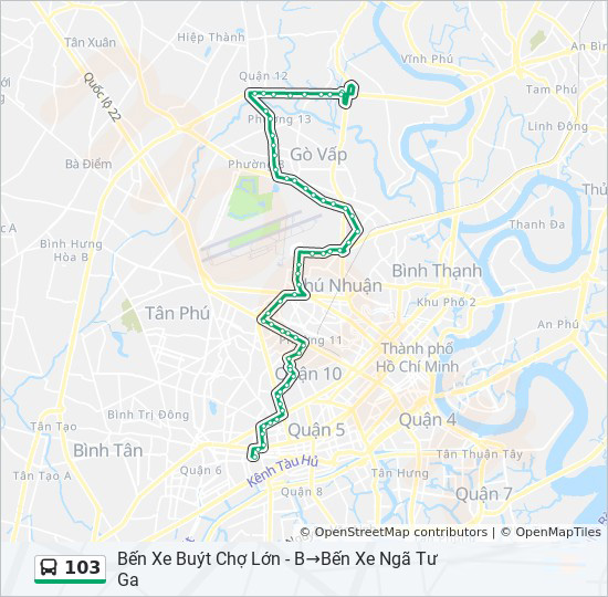 bản đồ xe bus 103