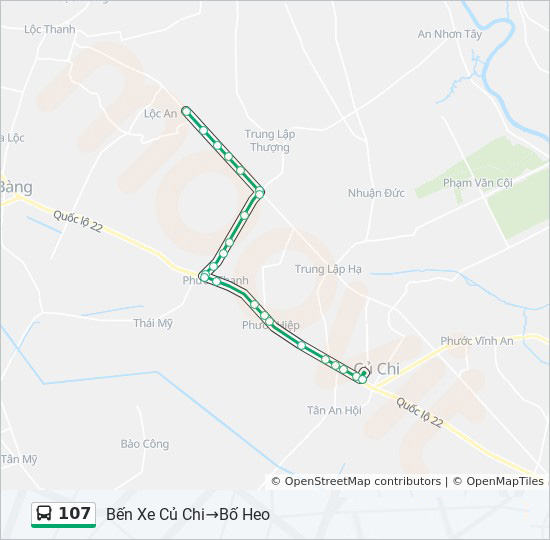 bản đồ xe bus 107