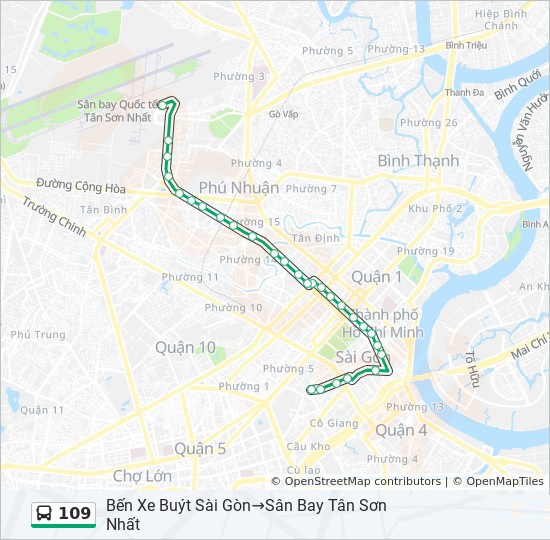 bản đồ xe bus 109