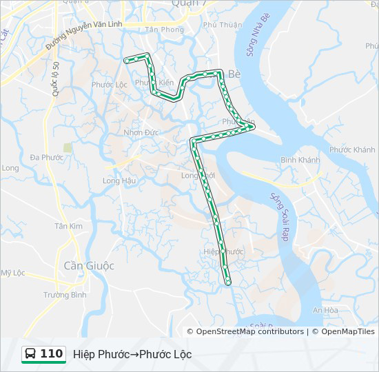 bản đồ xe bus 110