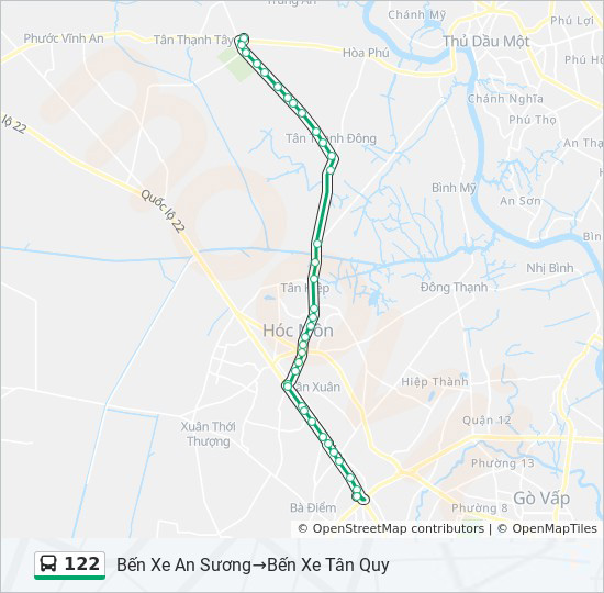 bản đồ xe bus 122