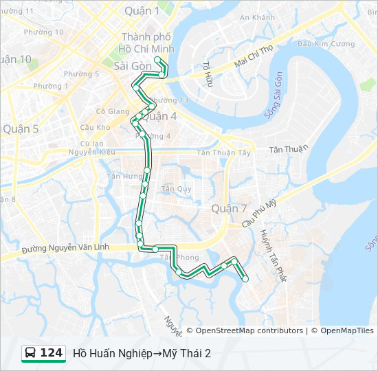 bản đồ xe bus 124