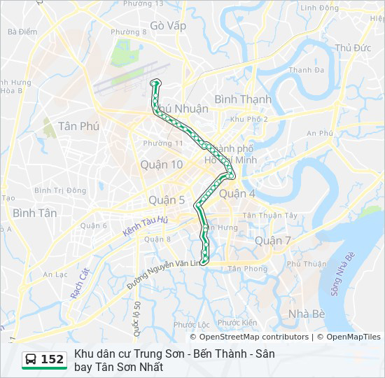 bản đồ xe bus 152