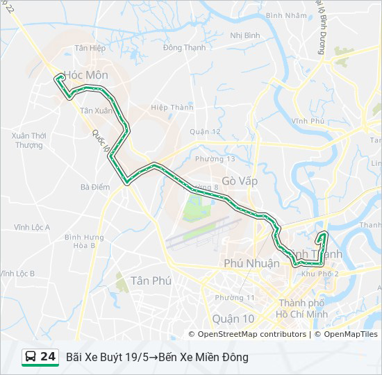 bản đồ xe bus 24