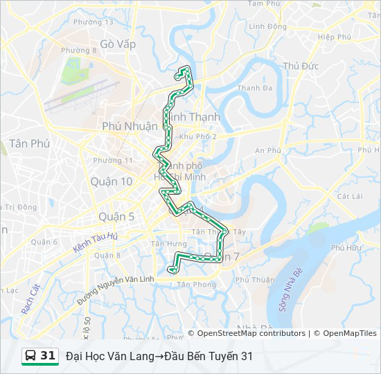 bản đồ xe bus 31