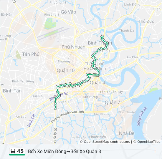 bản đồ xe bus 45