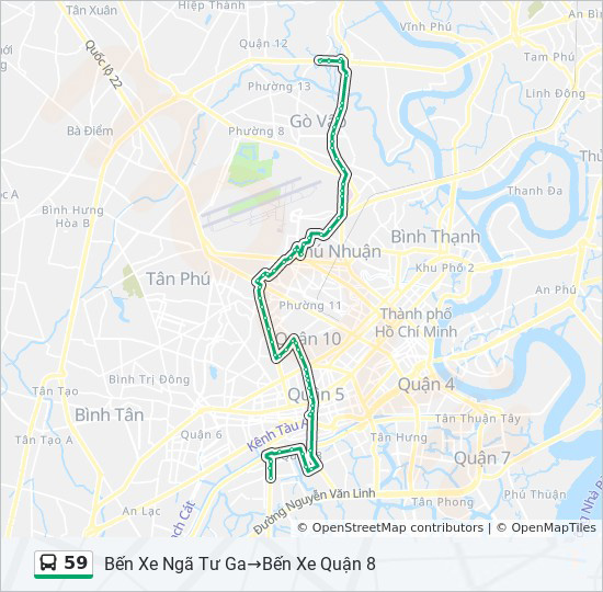 bản đồ xe bus 59