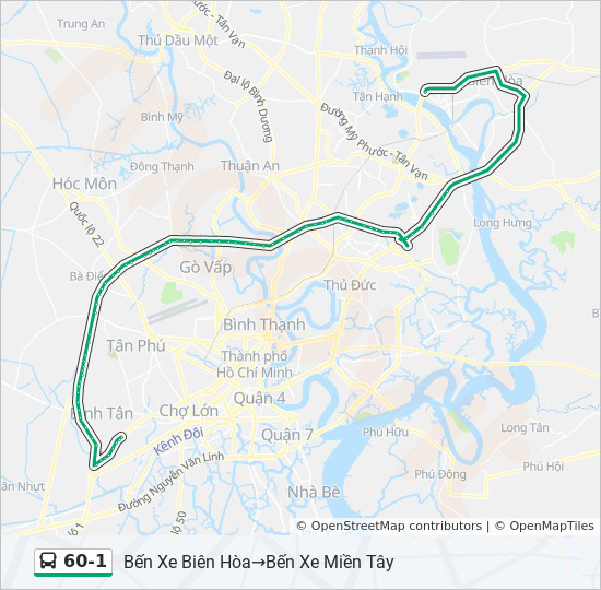 bản đồ xe bus 60-1