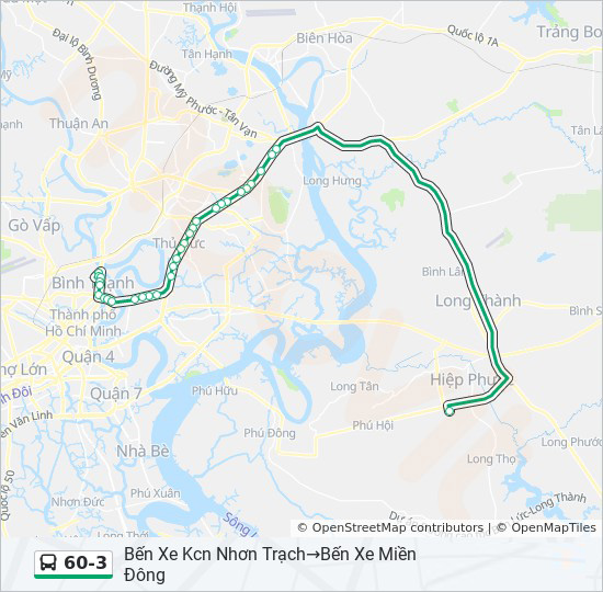 bản đồ xe bus 60-3