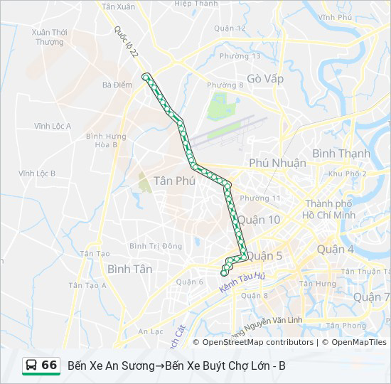 bản đồ xe bus 66