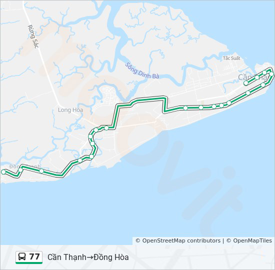 bản đồ xe bus 77