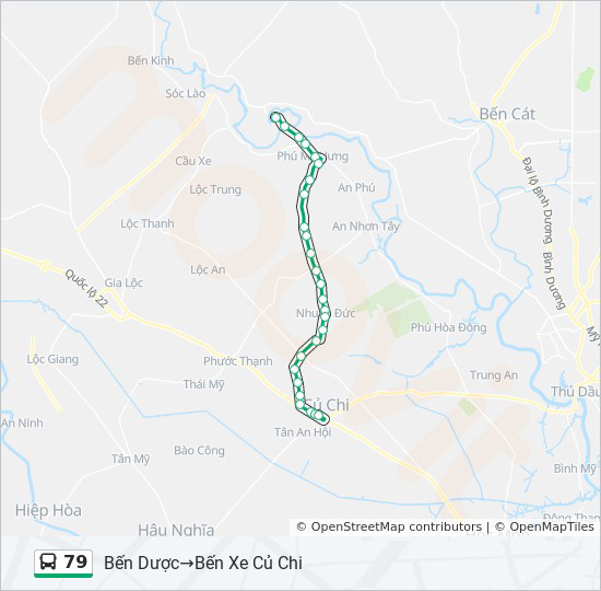 bản đồ xe bus 79