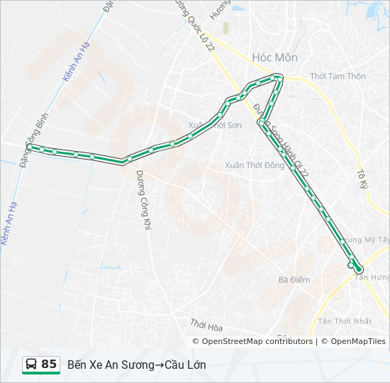 bản đồ xe bus 85