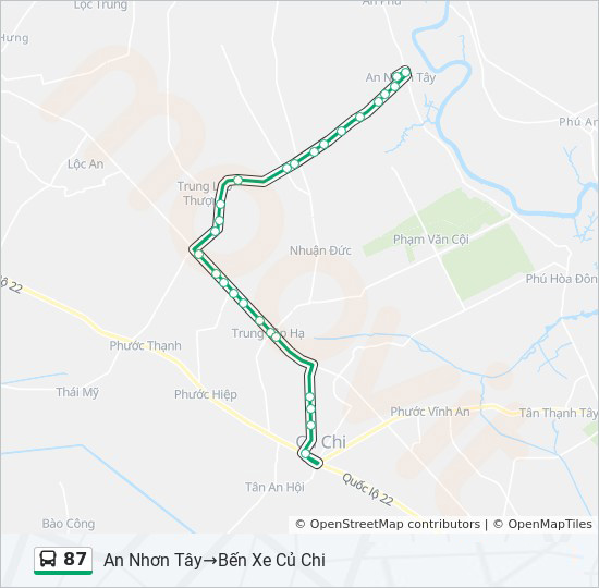 bản đồ xe bus 87