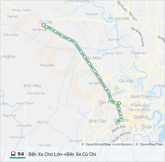 bản đồ xe bus 94