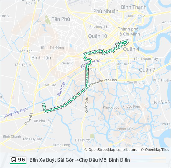 bản đồ xe bus 96