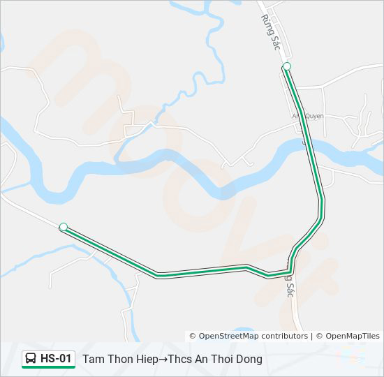 bản đồ xe bus HS-01