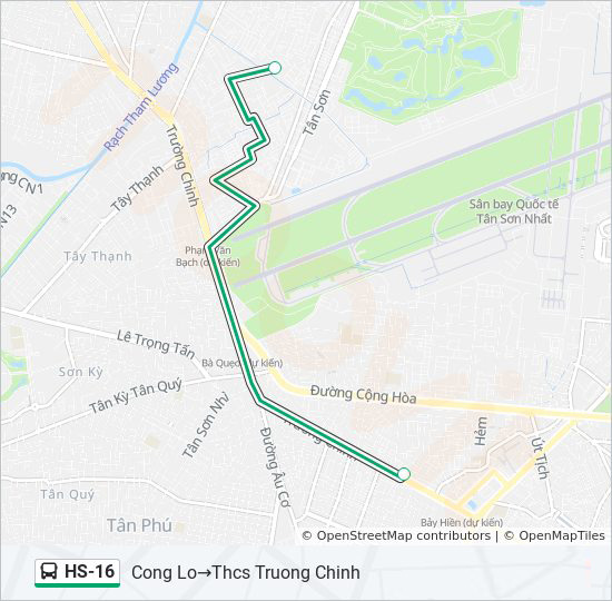 bản đồ xe bus HS-16