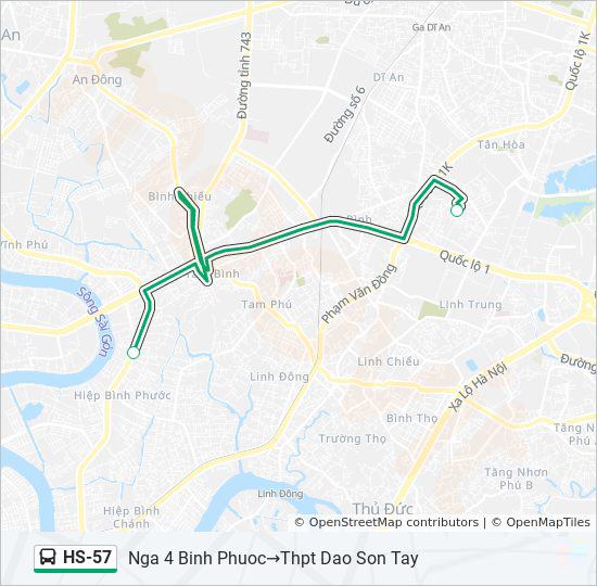 bản đồ xe bus HS-57