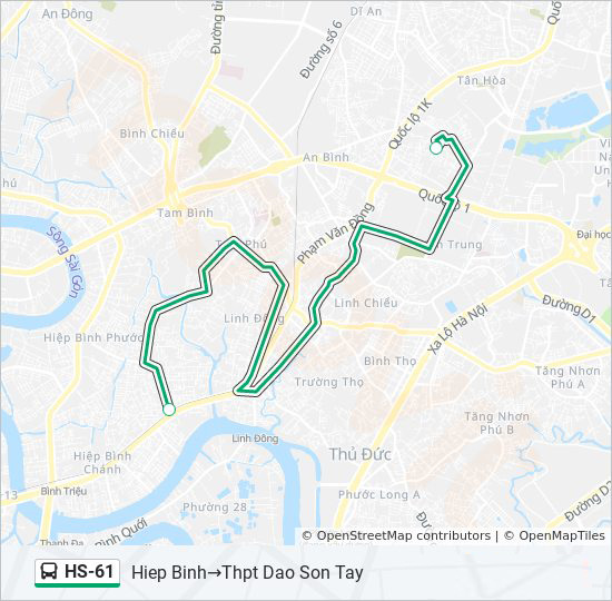 bản đồ xe bus HS-61