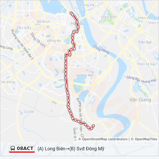 bản đồ xe bus 08ACT