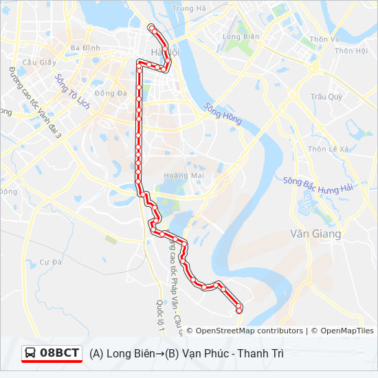 bản đồ xe bus 08BCT