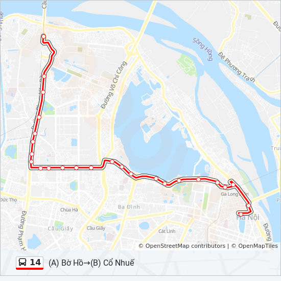 bản đồ xe bus 14