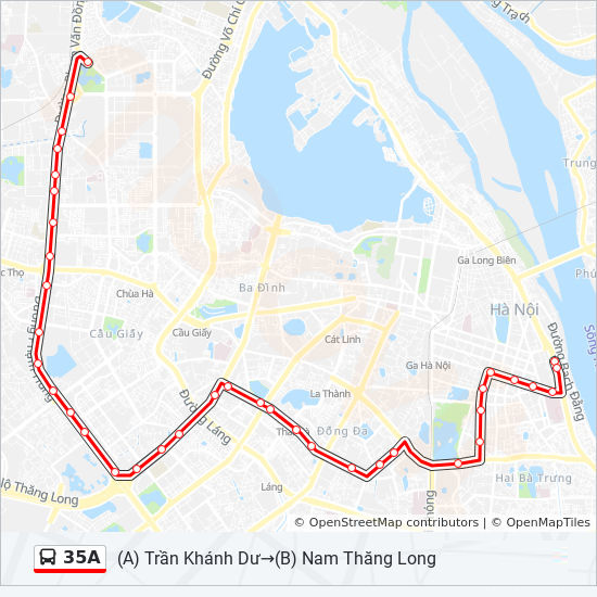 bản đồ xe bus 35A