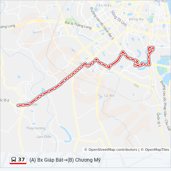 bản đồ xe bus 37