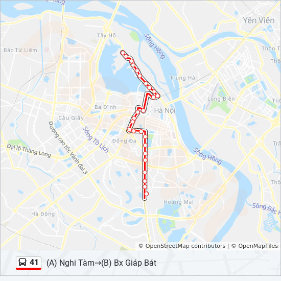 bản đồ xe bus 41