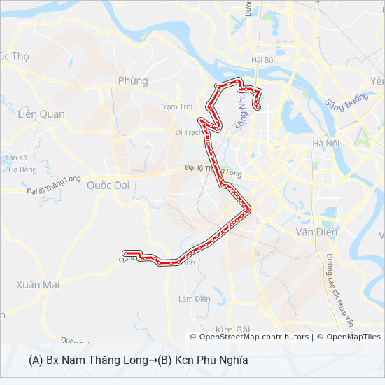 bản đồ xe bus 57