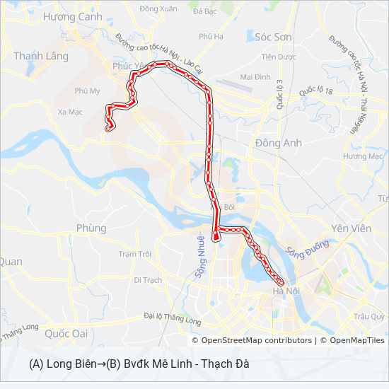 bản đồ xe bus 58