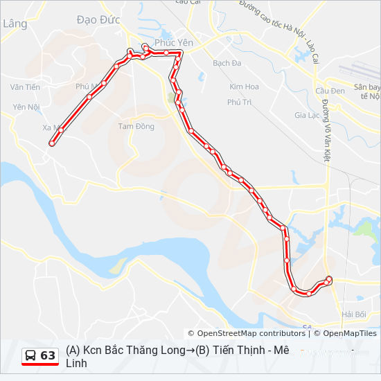 bản đồ xe bus 63