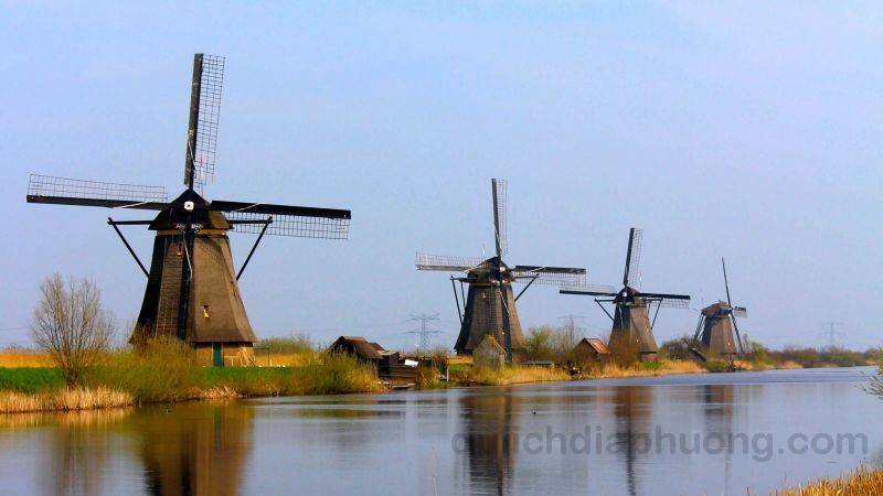 Làng Kinderdijk địa điểm du lịch tại Hà Lan