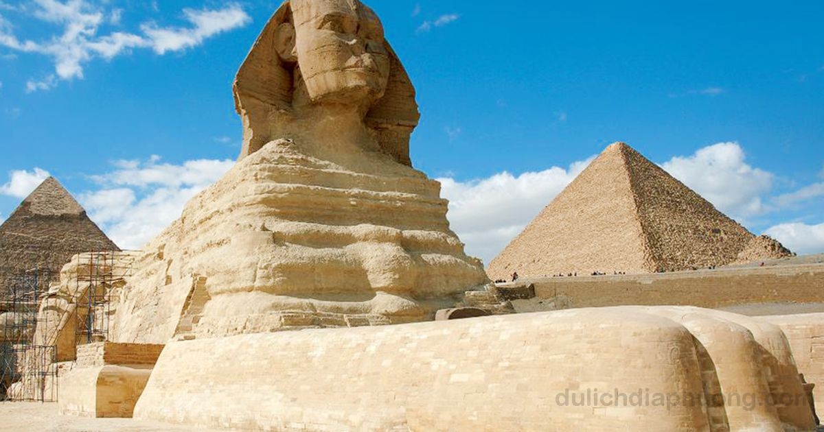 Tượng đài nhân sư Giza địa điểm du lịch tại Ai Cập