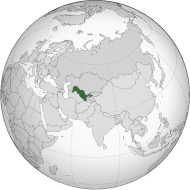 bản đồ Uzbekistan